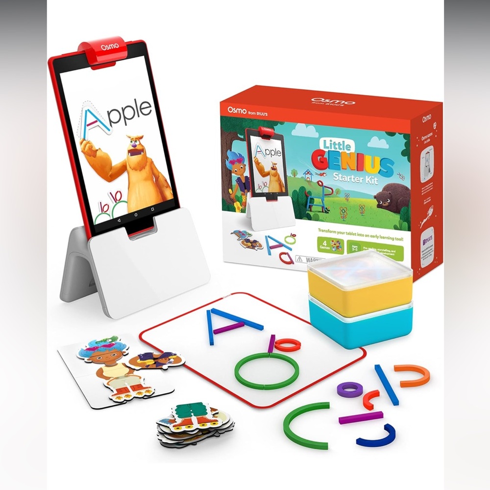 Osmo-Little Genius Starter Kit for Fire Tablet-4 Educational Learning Games-
